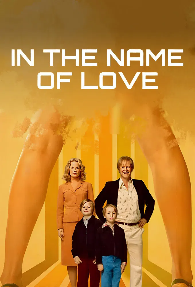 Poster chính thức của phim Phim Tâm Lý, Phim Hài "Nhân danh tình yêu" (In the Name of Love - 2025), với sự tham gia của diễn viên Trond Espen Seim và Maria Bonnevie.