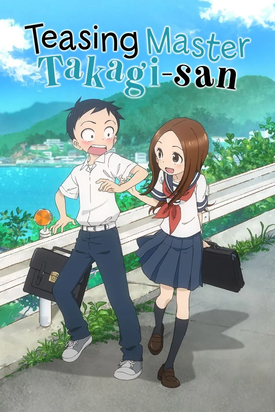 Poster chính thức của phim Phim Hoạt Hình, Phim Hài "Nhất Quỷ Nhì Ma Thứ Ba Takagi (Phần 2)" (Teasing Master Takagi-san - 2018), với sự tham gia của diễn viên Yuki Kaji và Rie Takahashi.