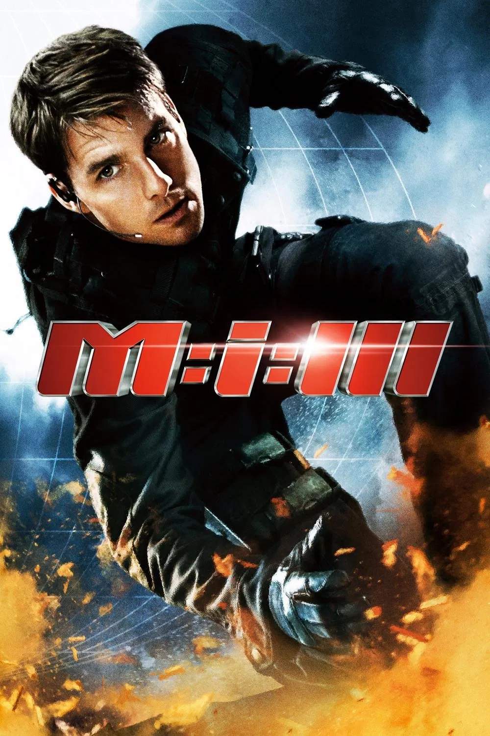 Poster chính thức của phim Phim Phiêu Lưu, Phim Hành Động "Nhiệm Vụ: Bất Khả Thi 3" (Mission: Impossible III - 2006), với sự tham gia của diễn viên Tom Cruise và Philip Seymour Hoffman.