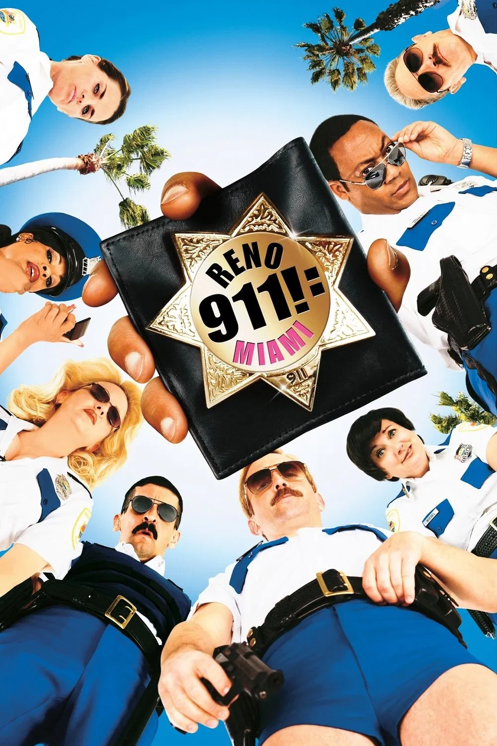 Poster chính thức của phim Phim Hành Động, Phim Hài "Nhiệm Vụ Nguy Hiểm" (Reno 911!: Miami - 2007), với sự tham gia của diễn viên Carlos Alazraqui và Mary Birdsong.