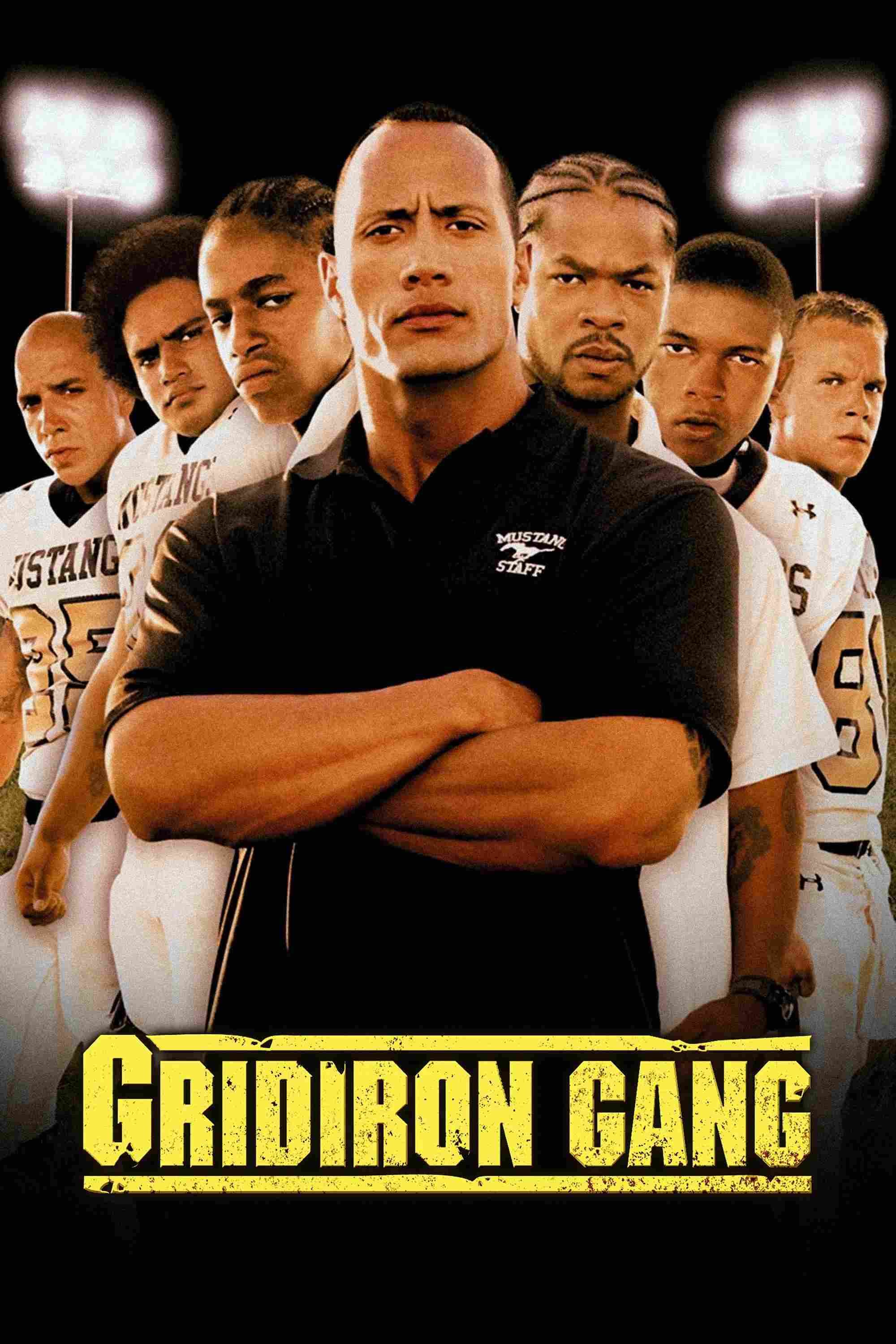 Poster chính thức của phim Phim Hình Sự, Phim Tâm Lý "Nhiệt Huyết Bóng Bầu Dục" (Gridiron Gang - 2006), với sự tham gia của diễn viên Dwayne Johnson và Xzibit.