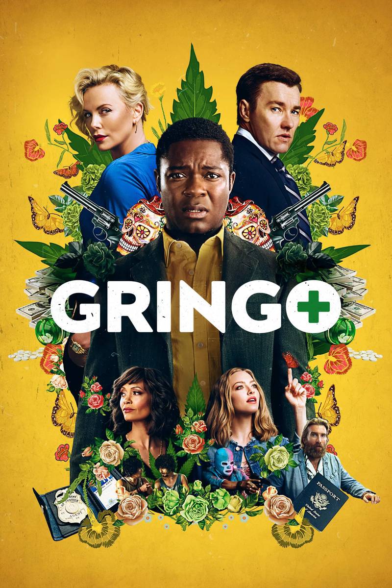Poster chính thức của phim Phim Hài, Phim Hành Động "Nhọ Gặp Hên" (Gringo - 2018), với sự tham gia của diễn viên David Oyelowo và Joel Edgerton.