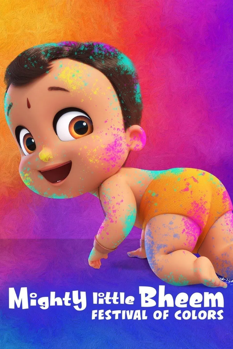 Poster chính thức của phim Phim Hài, Phim Hoạt Hình "Nhóc Bheem quả cảm: Lễ hội sắc màu" (Mighty Little Bheem: Festival of Colors - 2020).