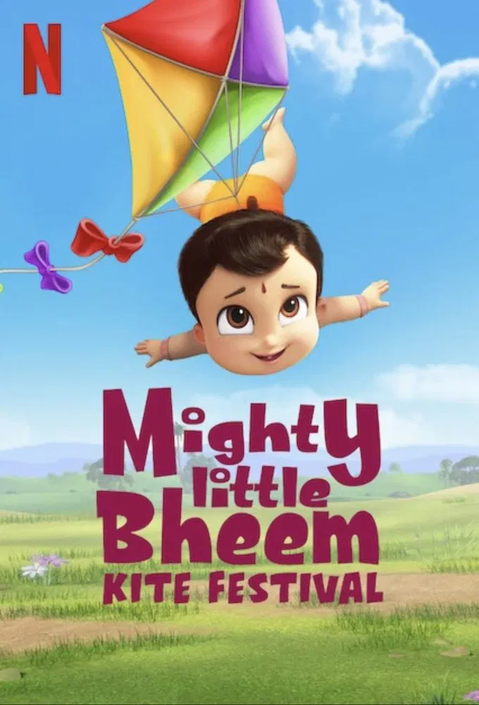 Poster chính thức của phim Phim Hoạt Hình, Phim Hài "Nhóc Bheem quả cảm: Lễ hội thả diều" (Mighty Little Bheem: Kite Festival - 2021), với sự tham gia của diễn viên Aranya Kaur.