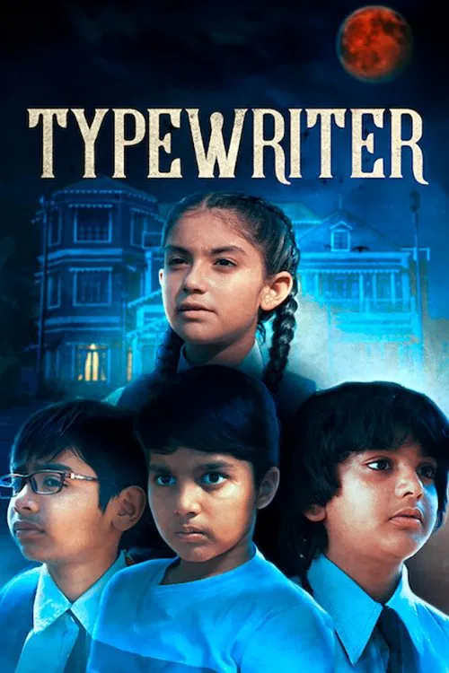Poster chính thức của phim Phim Tâm Lý, Phim Bí Ẩn "Nhóm bắt ma" (Typewriter - 2019), với sự tham gia của diễn viên Mikhail Gandhi và Sara Gesawat.