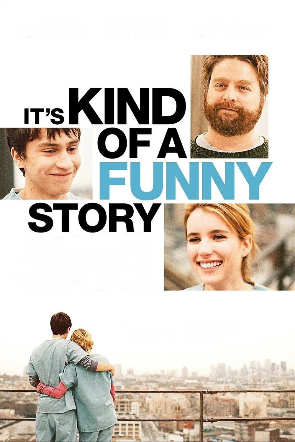 Poster chính thức của phim Phim Hài, Phim Tâm Lý "Như Một Câu Chuyện Cười" (It's Kind of a Funny Story - 2010), với sự tham gia của diễn viên Keir Gilchrist và Emma Roberts.