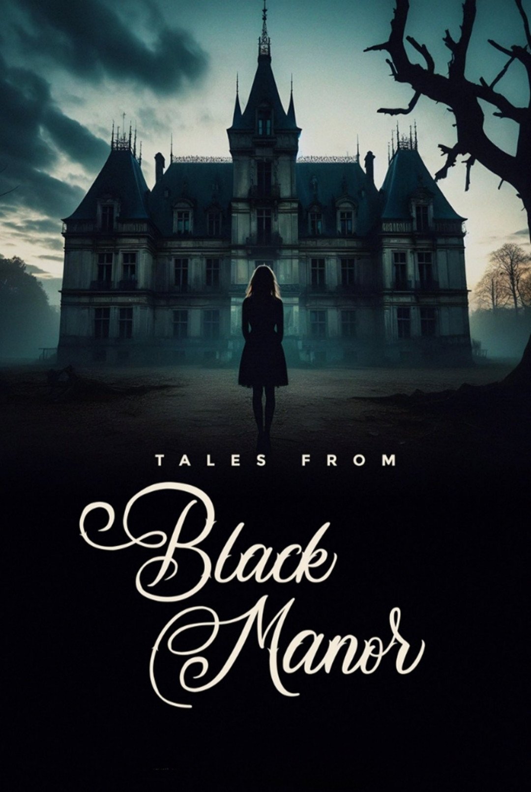Poster chính thức của phim Phim Giả Tượng, Phim Kinh Dị "Những câu chuyện từ Black Manor" (Tales from Black Manor - 2025), với sự tham gia của diễn viên James Hayward Brinkley và Dan Fowlks.
