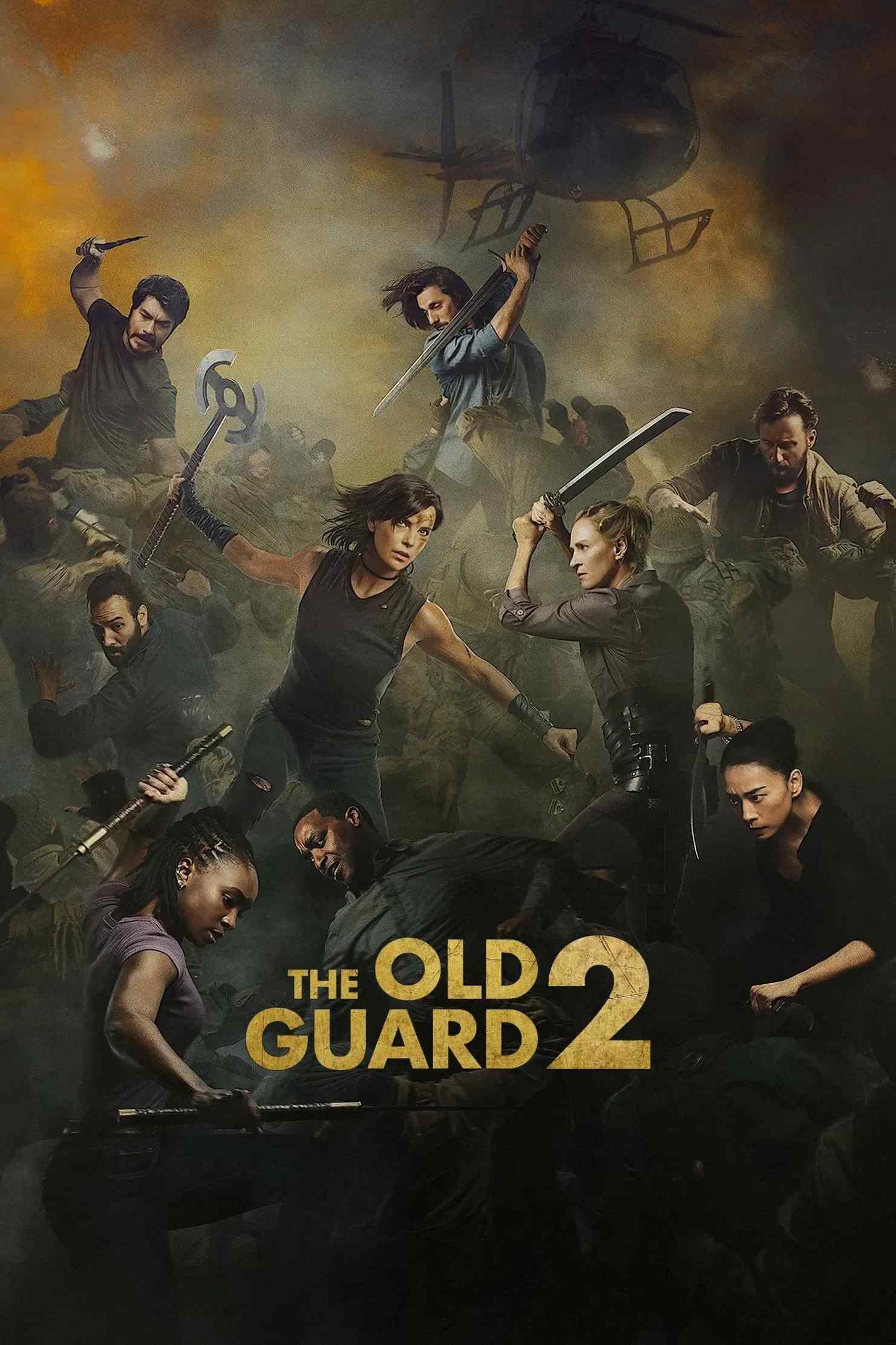 Poster chính thức của phim Phim Hành Động, Phim Giả Tượng "Những Chiến Binh Bất Tử 2" (The Old Guard 2 - 2025), với sự tham gia của diễn viên Charlize Theron và KiKi Layne.