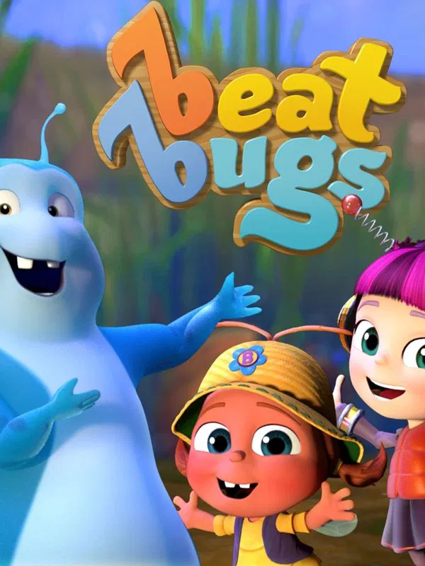 Poster chính thức của phim Phim Hoạt Hình, Phim Gia Đình "Những chú bọ yêu nhạc (Phần 1)" (Beat Bugs - 2016), với sự tham gia của diễn viên Lili Beaudoin và Ashleigh Ball.