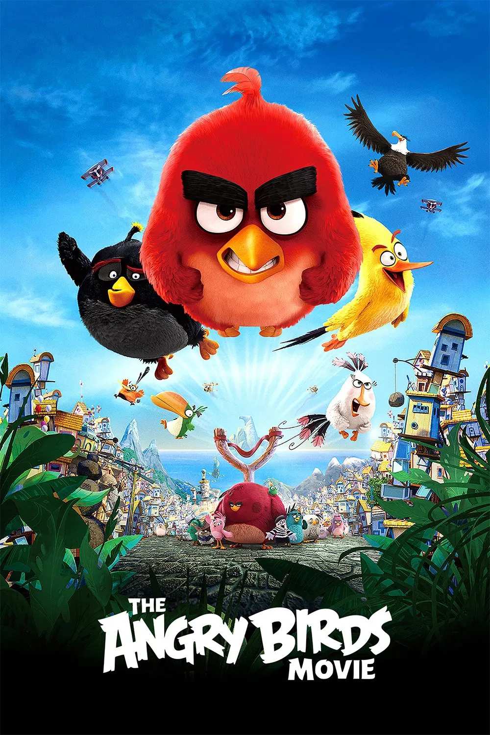 Poster chính thức của phim Phim Hoạt Hình, Phim Phiêu Lưu "Những Chú Chim Nổi Giận" (The Angry Birds Movie - 2016), với sự tham gia của diễn viên Jason Sudeikis và Josh Gad.