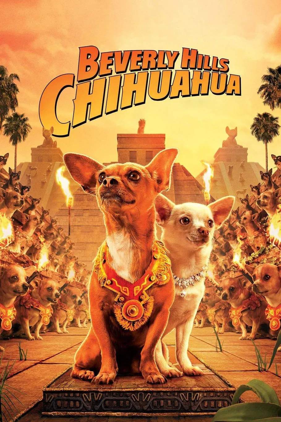 Poster chính thức của phim Phim Hài, Phim Gia Đình "Những Chú Chó Chihuahua" (Beverly Hills Chihuahua - 2008), với sự tham gia của diễn viên Drew Barrymore và Piper Perabo.