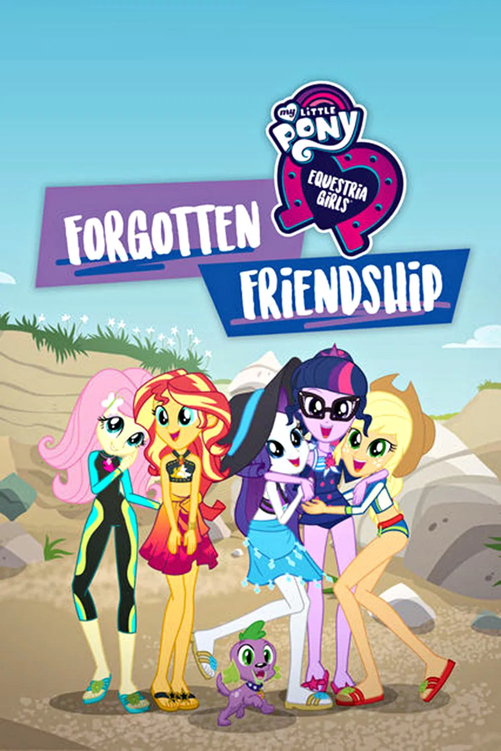 Poster chính thức của phim Phim Hoạt Hình, Phim Gia Đình "Những Cô Gái Equestria: Tình Bạn Bị Lãng Quên" (My Little Pony: Equestria Girls - Forgotten Friendship - 2018), với sự tham gia của diễn viên Rebecca Shoichet và Ashleigh Ball.