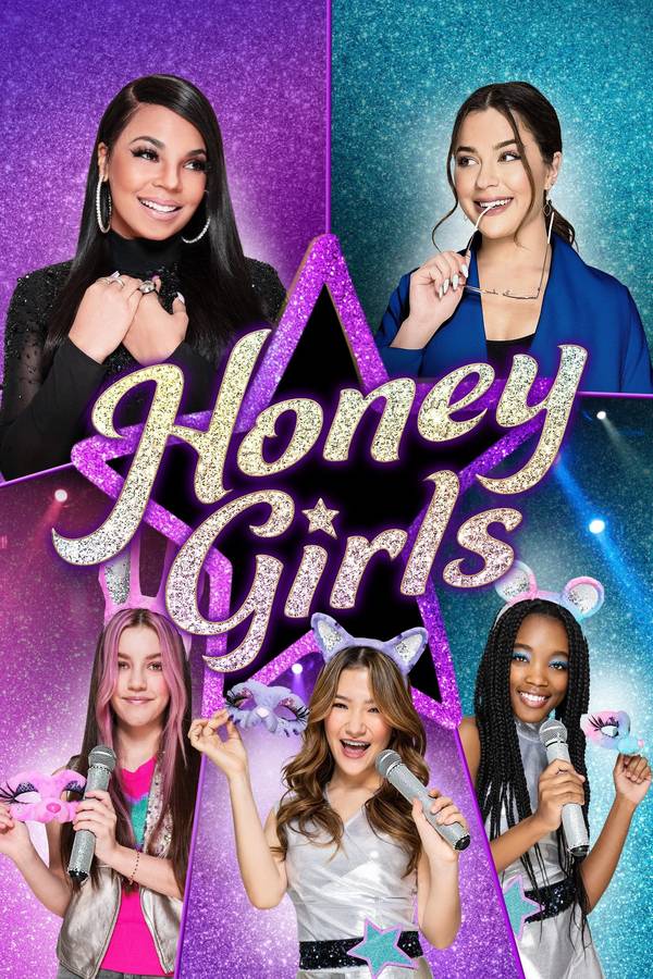 Poster chính thức của phim Phim Ca Nhạc, Phim Gia Đình "Những Cô Nàng Tuyệt Vời" (Honey Girls - 2021), với sự tham gia của diễn viên Ashanti và Tessa Brooks.