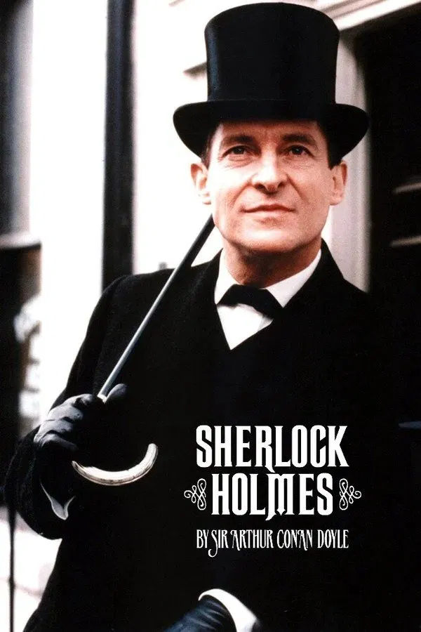 Poster chính thức của phim Phim Hình Sự, Phim Tâm Lý "Những Cuộc Phiêu Lưu Của Sherlock Holmes (Phần 7)" (Sherlock Holmes - 1984), với sự tham gia của diễn viên Jeremy Brett và Edward Hardwicke.