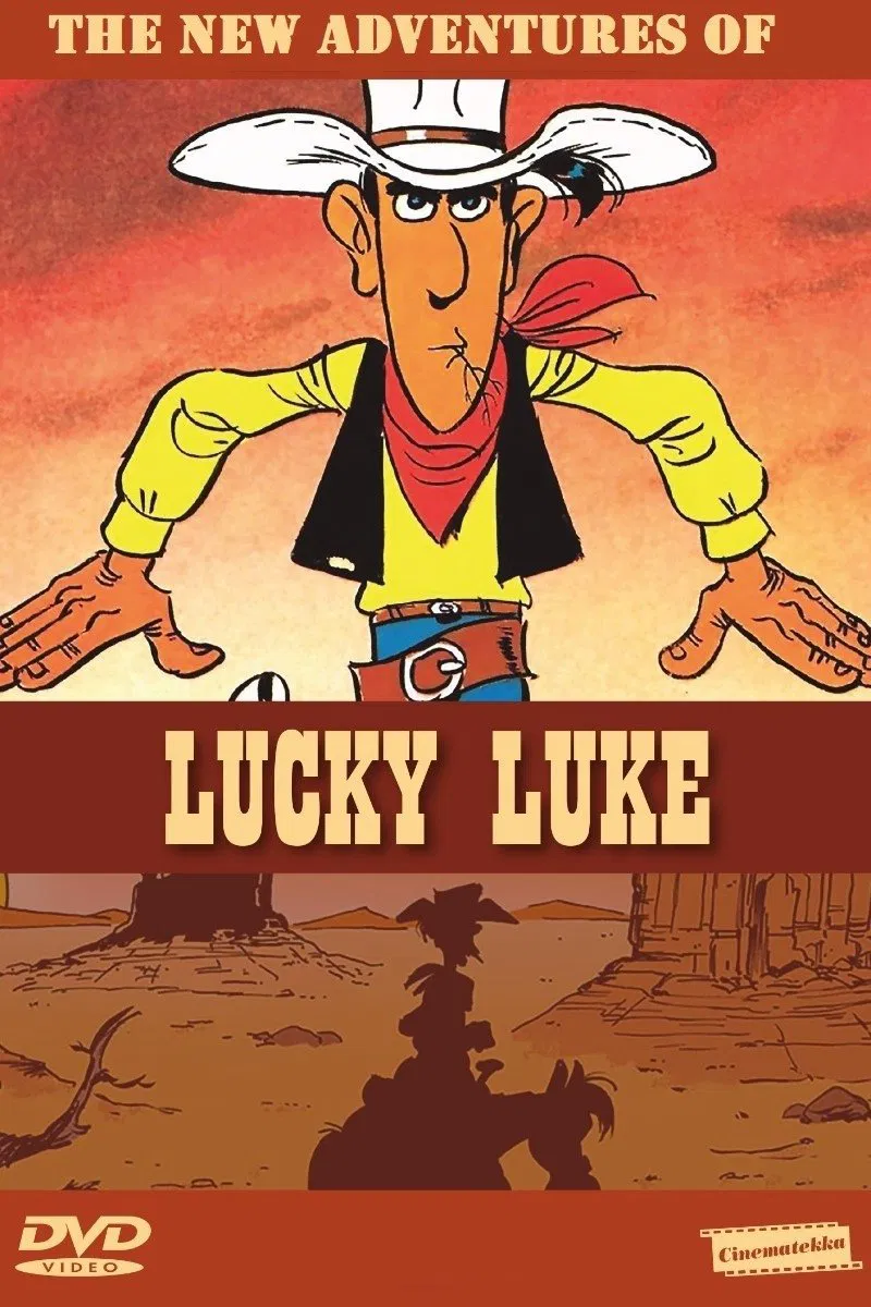 Poster chính thức của phim Phim Miền Tây, Phim Hoạt Hình "Những Cuộc Phiêu Lưu Mới Của Lucky Luke" (The New Adventures of Lucky Luke - 2001), với sự tham gia của diễn viên Antoine de Caunes.