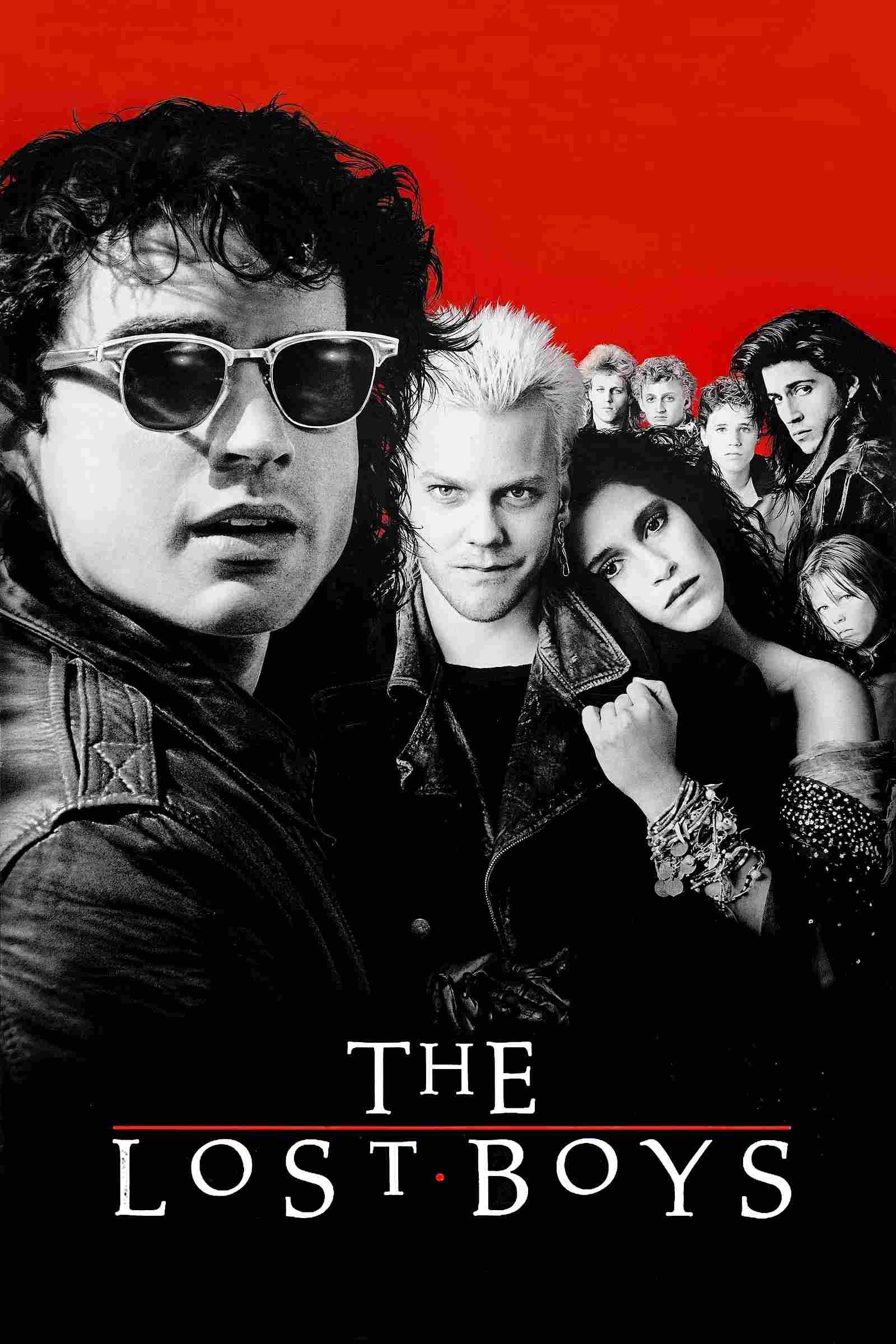 Poster chính thức của phim Phim Kinh Dị, Phim Hài "Những Đứa Con Lạc Loài" (The Lost Boys - 1987), với sự tham gia của diễn viên Jason Patric và Corey Haim.