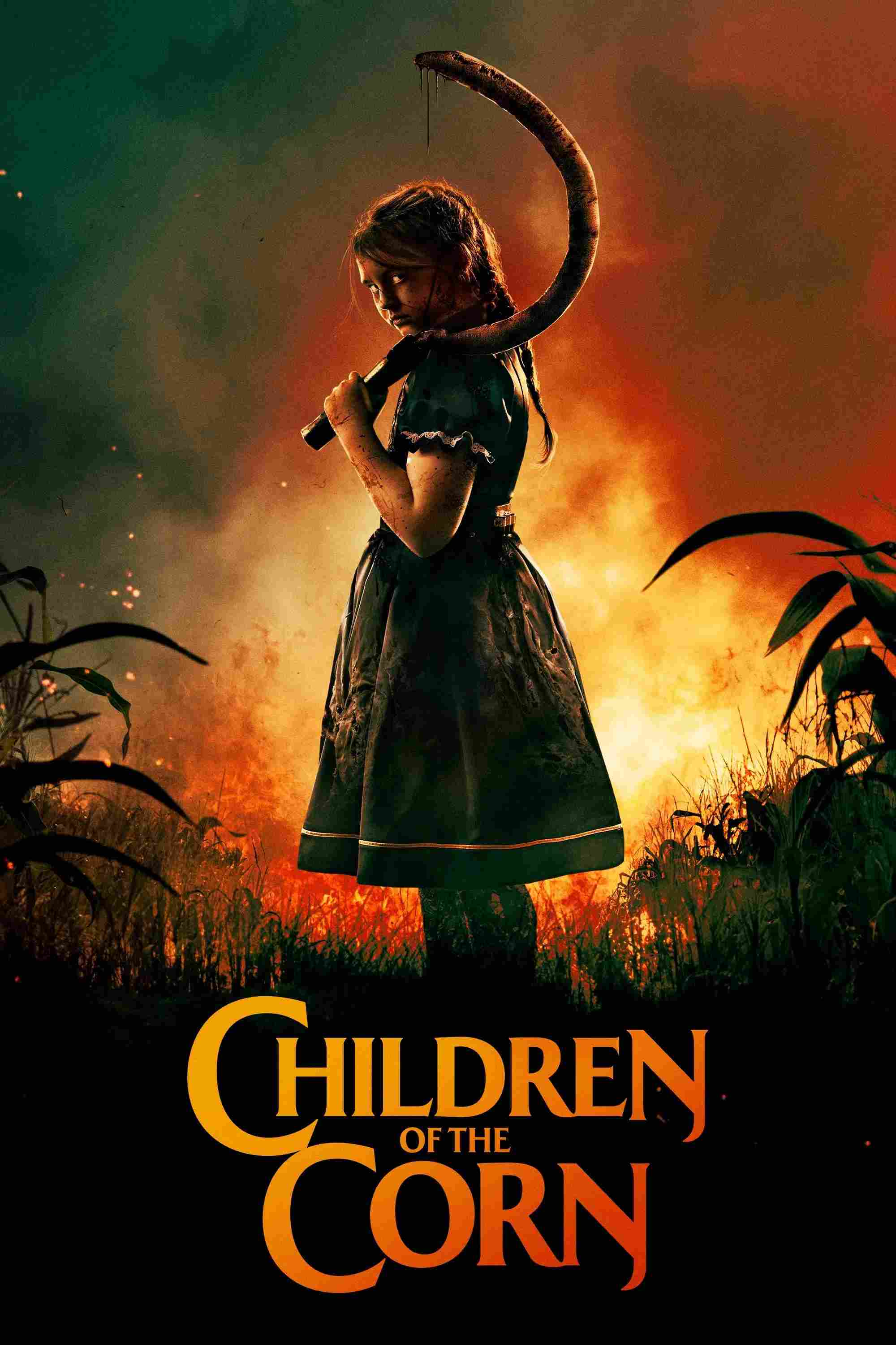 Poster chính thức của phim Phim Kinh Dị, Phim Giật Gân "Những Đứa Trẻ Của Đồng Ngô" (Children of the Corn - 2020), với sự tham gia của diễn viên Elena Kampouris và Kate Moyer.