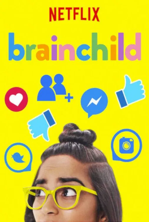 Poster chính thức của phim Phim Tài Liệu, Phim Thiếu Nhi "Những đứa trẻ thông thái" (Brainchild - 2018), với sự tham gia của diễn viên Alie Ward và Sahana Srinivasan.