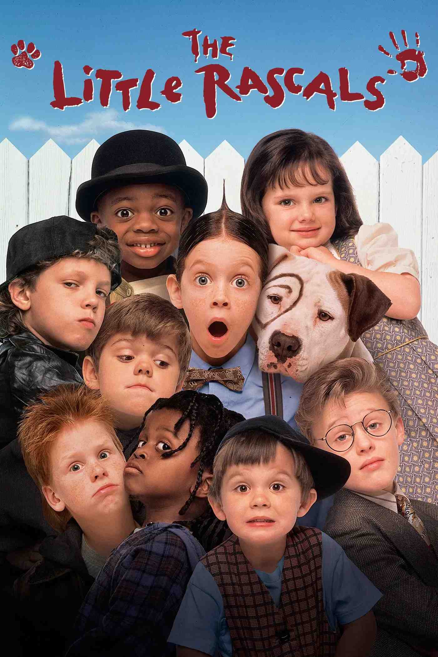 Poster chính thức của phim Phim Tình Cảm, Phim Hài "Những Đứa Trẻ Tinh Nghịch" (The Little Rascals - 1994), với sự tham gia của diễn viên Bug Hall và Brittany Ashton Holmes.