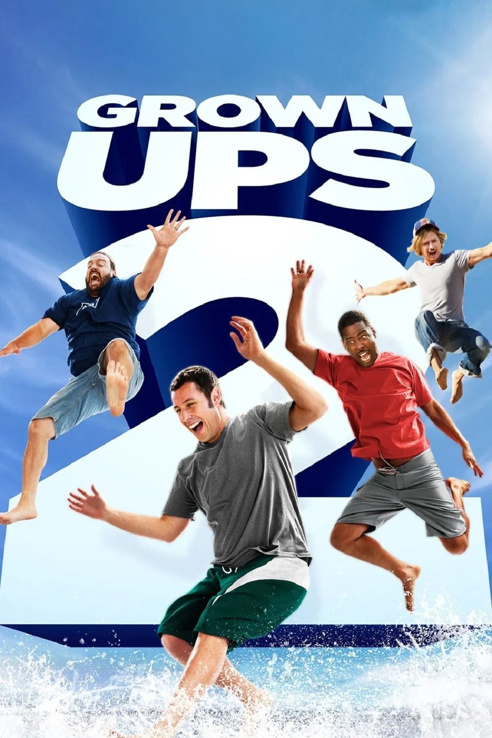 Poster chính thức của phim Phim Hài "Những Đứa Trẻ To Xác 2" (Grown Ups 2 - 2013), với sự tham gia của diễn viên Adam Sandler và Kevin James.