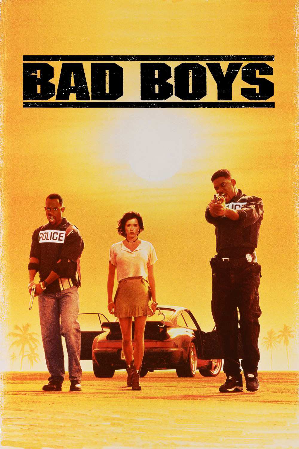 Poster chính thức của phim Phim Hành Động, Phim Hài "Những Gã Trai Hư" (Bad Boys - 1995), với sự tham gia của diễn viên Will Smith và Martin Lawrence.