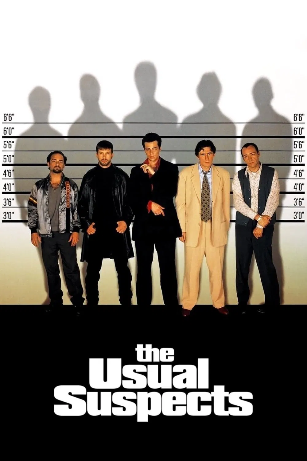 Poster chính thức của phim Phim Tâm Lý, Phim Hình Sự "Những Kẻ Đáng Ngờ" (The Usual Suspects - 1995), với sự tham gia của diễn viên Stephen Baldwin và Gabriel Byrne.