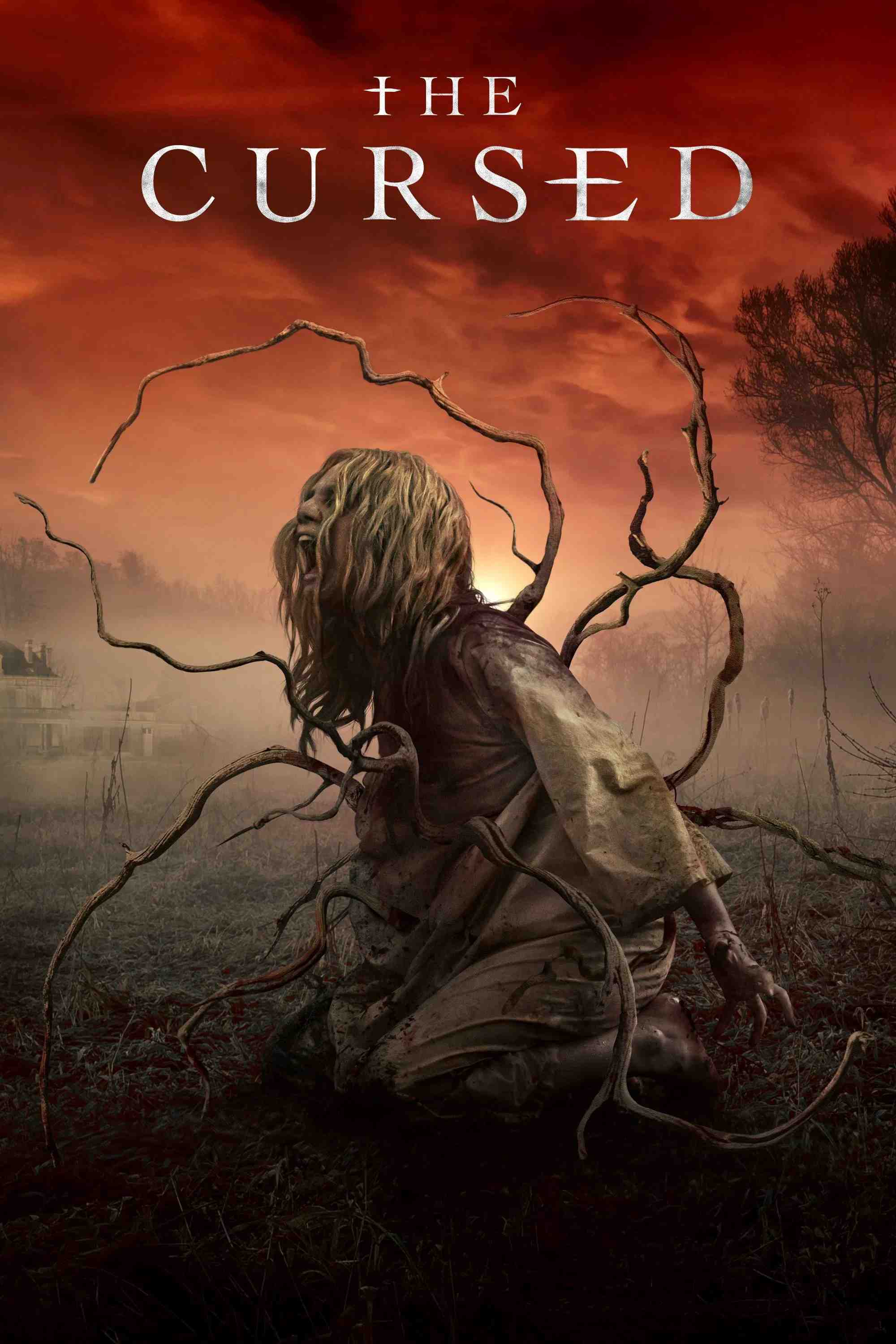Poster chính thức của phim Phim Kinh Dị, Phim Tâm Lý "Những Kẻ Nguyền Rủa 2022" (The Cursed - 2021), với sự tham gia của diễn viên Boyd Holbrook và Kelly Reilly.