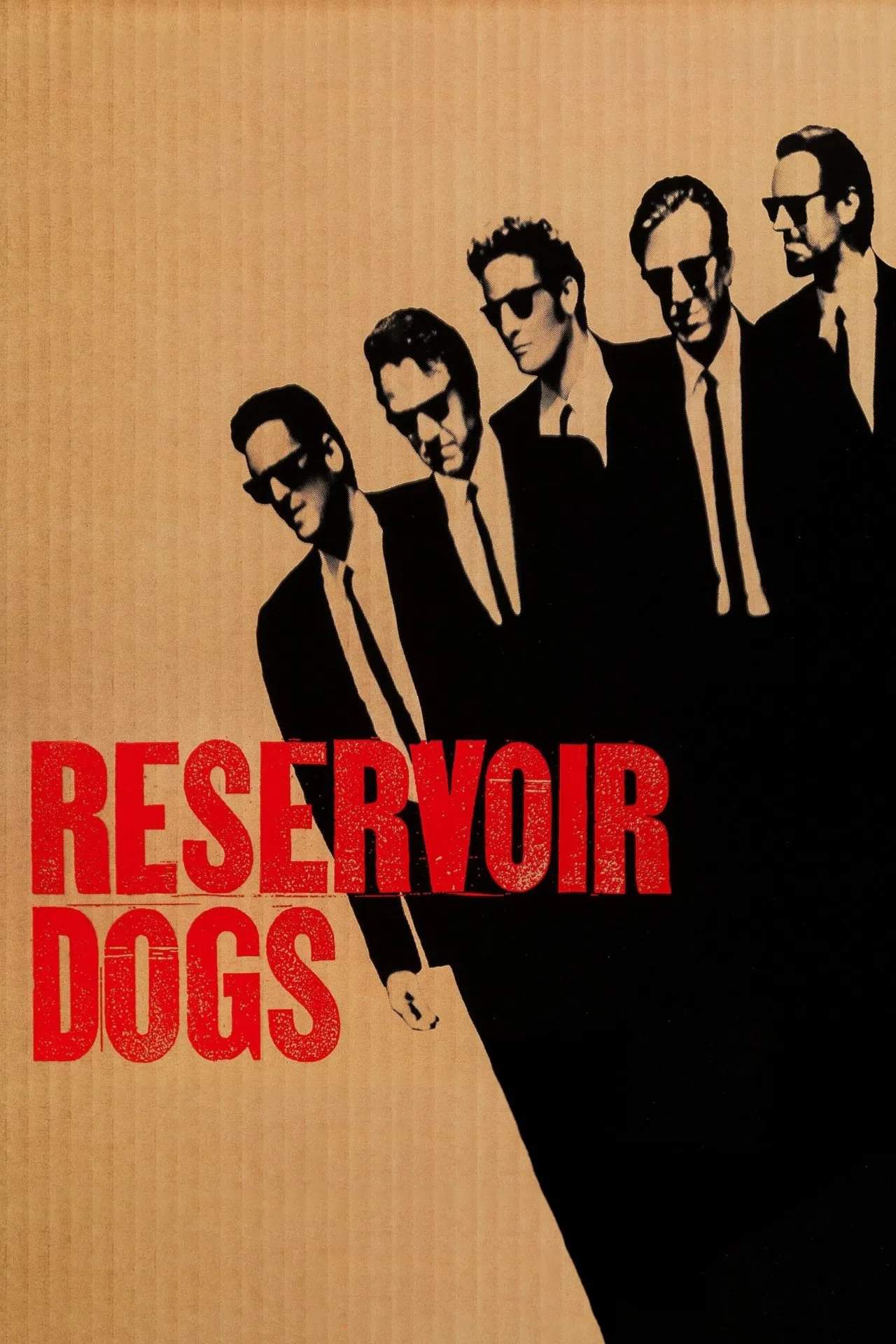 Poster chính thức của phim Phim Hình Sự, Phim Giật Gân "Những Kẻ Phản Bội" (Reservoir Dogs - 1992), với sự tham gia của diễn viên Harvey Keitel và Tim Roth.
