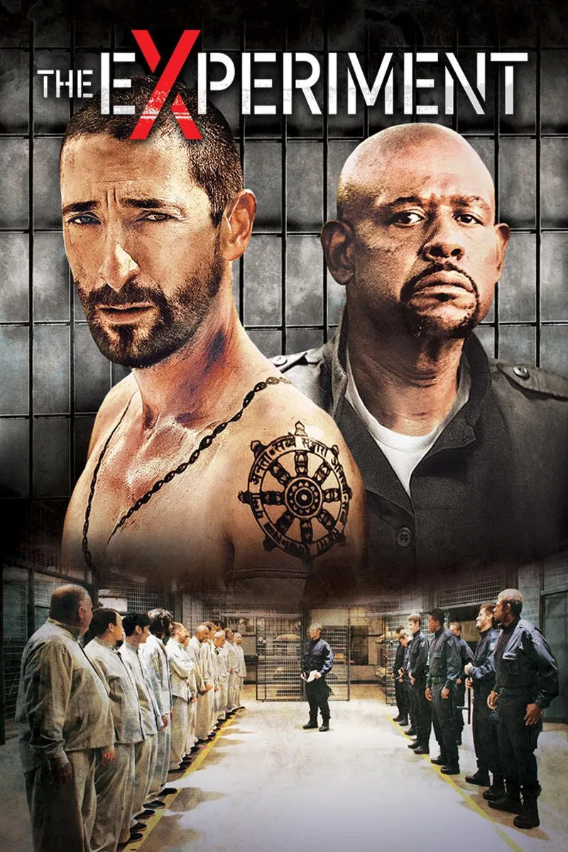 Poster chính thức của phim Phim Giật Gân, Phim Tâm Lý "Những Kẻ Thí Nghiệm" (The Experiment - 2010), với sự tham gia của diễn viên Adrien Brody và Cam Gigandet.