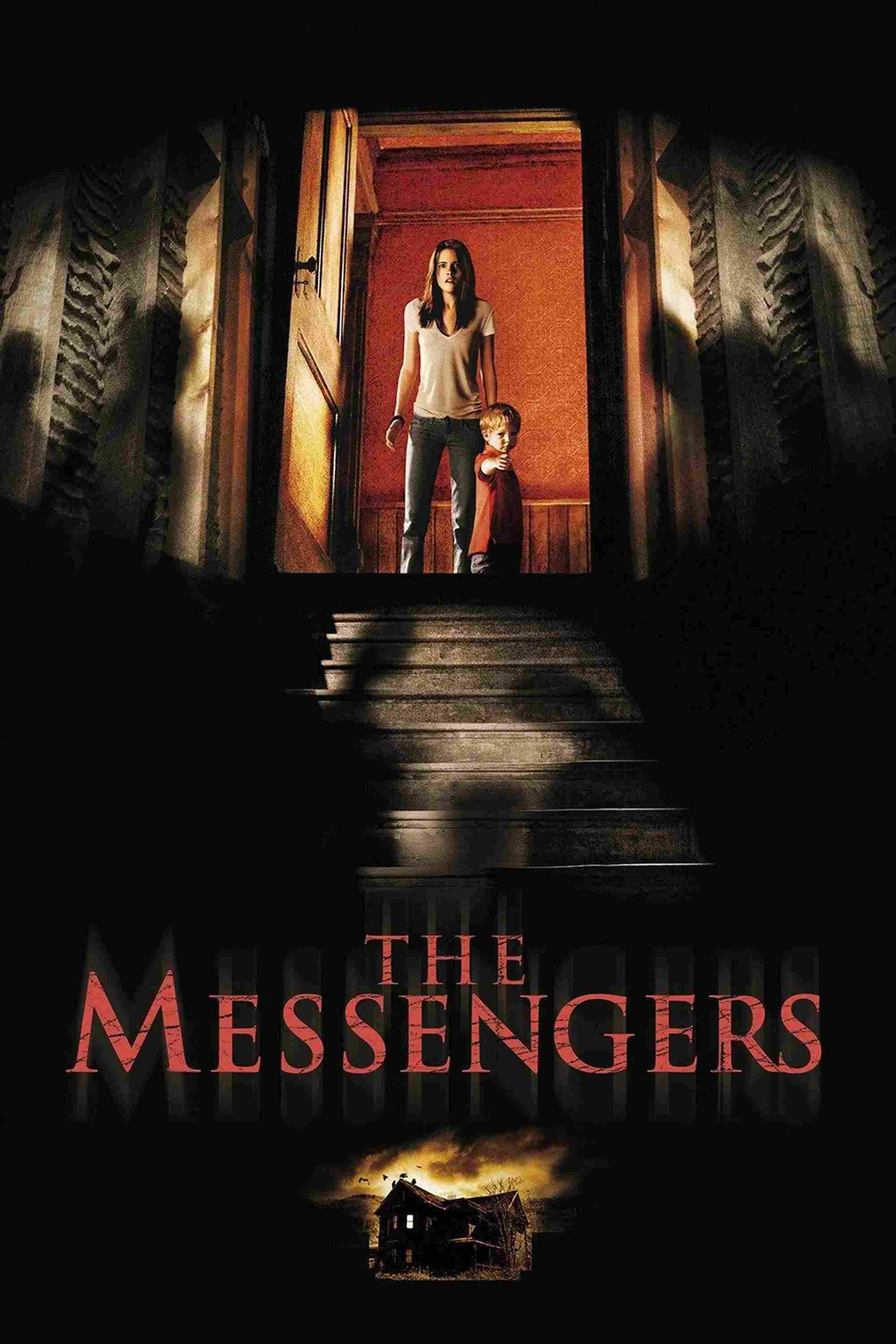 Poster chính thức của phim Phim Bí Ẩn, Phim Giật Gân "Những Lời Cảnh Báo" (The Messengers - 2007), với sự tham gia của diễn viên Kristen Stewart và Dylan McDermott.