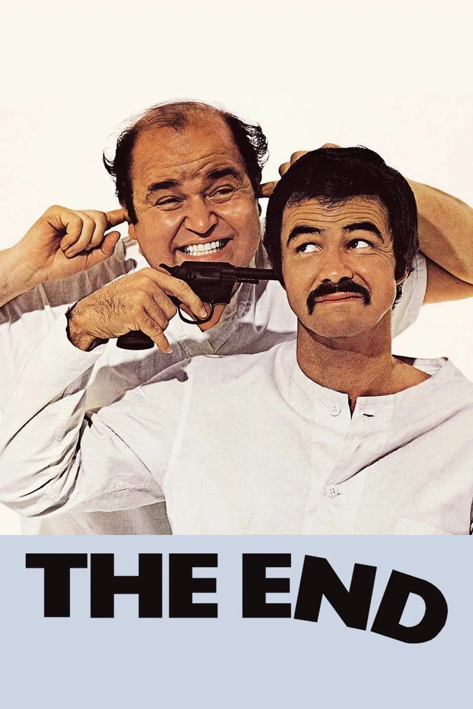 Poster chính thức của phim Phim Hài "Những Ngày Cuối Đời" (The End - 1978), với sự tham gia của diễn viên Burt Reynolds và Dom DeLuise.
