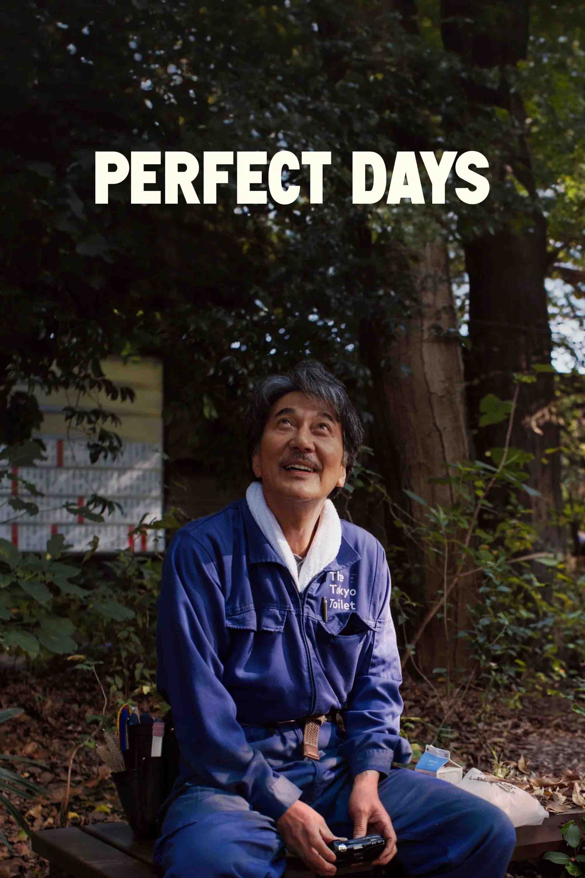 Poster chính thức của phim Phim Tâm Lý "Những Ngày Hoàn Hảo" (Perfect Days - 2023), với sự tham gia của diễn viên Koji Yakusho và Tokio Emoto.