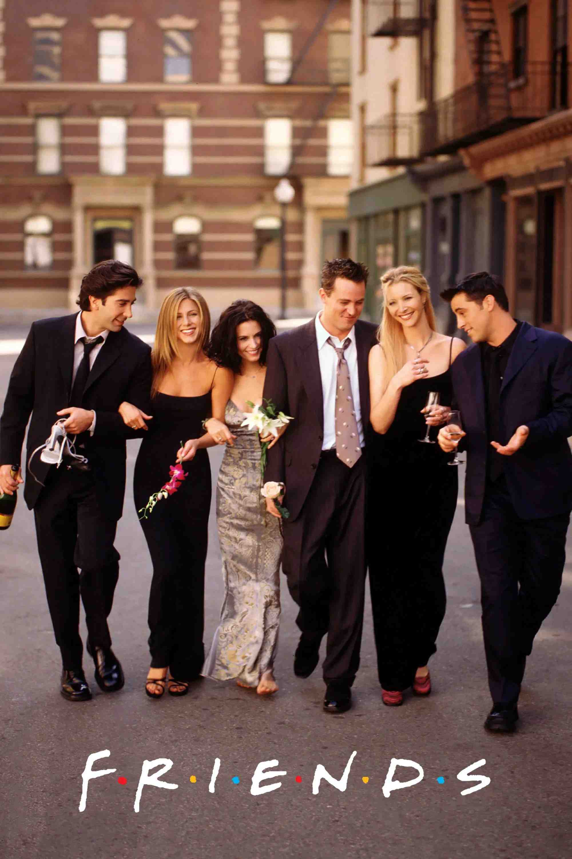 Poster chính thức của phim Phim Hài "Những Người Bạn (Phần 6)" (Friends - 1994), với sự tham gia của diễn viên Jennifer Aniston và Courteney Cox.