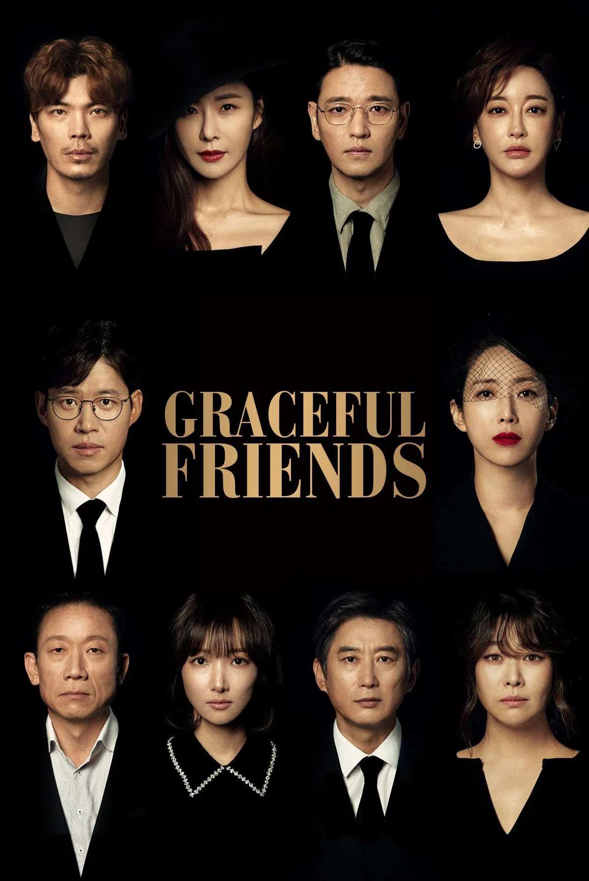Poster chính thức của phim Phim Tâm Lý, Phim Hình Sự "Những Người Bạn Thanh Lịch" (Graceful Friends - 2020), với sự tham gia của diễn viên Yu Jun-sang và Song Yun-ah.