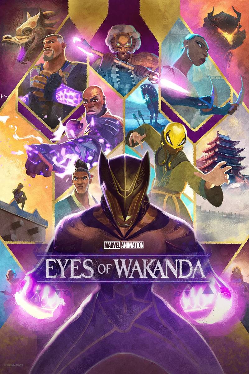Poster chính thức của phim Phim Hoạt Hình, Phim Hành Động & Phiêu Lưu "Những Người Bảo Hộ Wakanda" (Eyes of Wakanda - 2025).