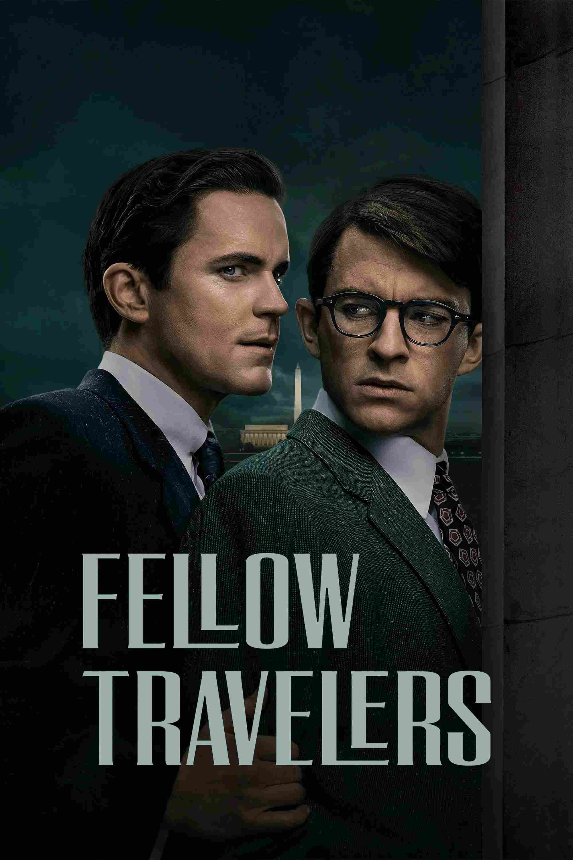 Poster chính thức của phim Phim Tâm Lý "Những Người Đồng Hành" (Fellow Travelers - 2023), với sự tham gia của diễn viên Matt Bomer và Jonathan Bailey.