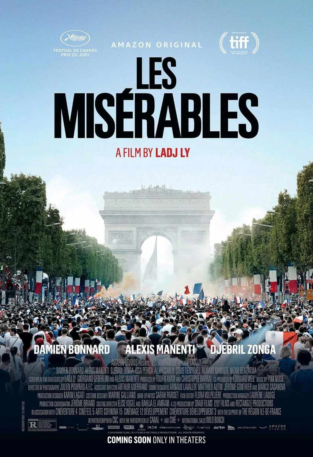 Poster chính thức của phim Phim Hình Sự, Phim Tâm Lý "Những Người Khốn Khổ" (Les Misérables - 2019), với sự tham gia của diễn viên Damien Bonnard và Alexis Manenti.
