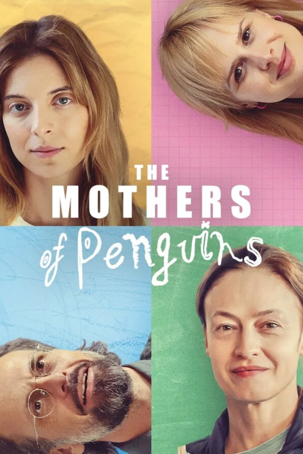 Poster chính thức của phim Phim Tâm Lý, Phim Hài "Những người mẹ của bầy cánh cụt" (The Mothers of Penguins - 2024), với sự tham gia của diễn viên Masza Wągrocka và Barbara Wypych.