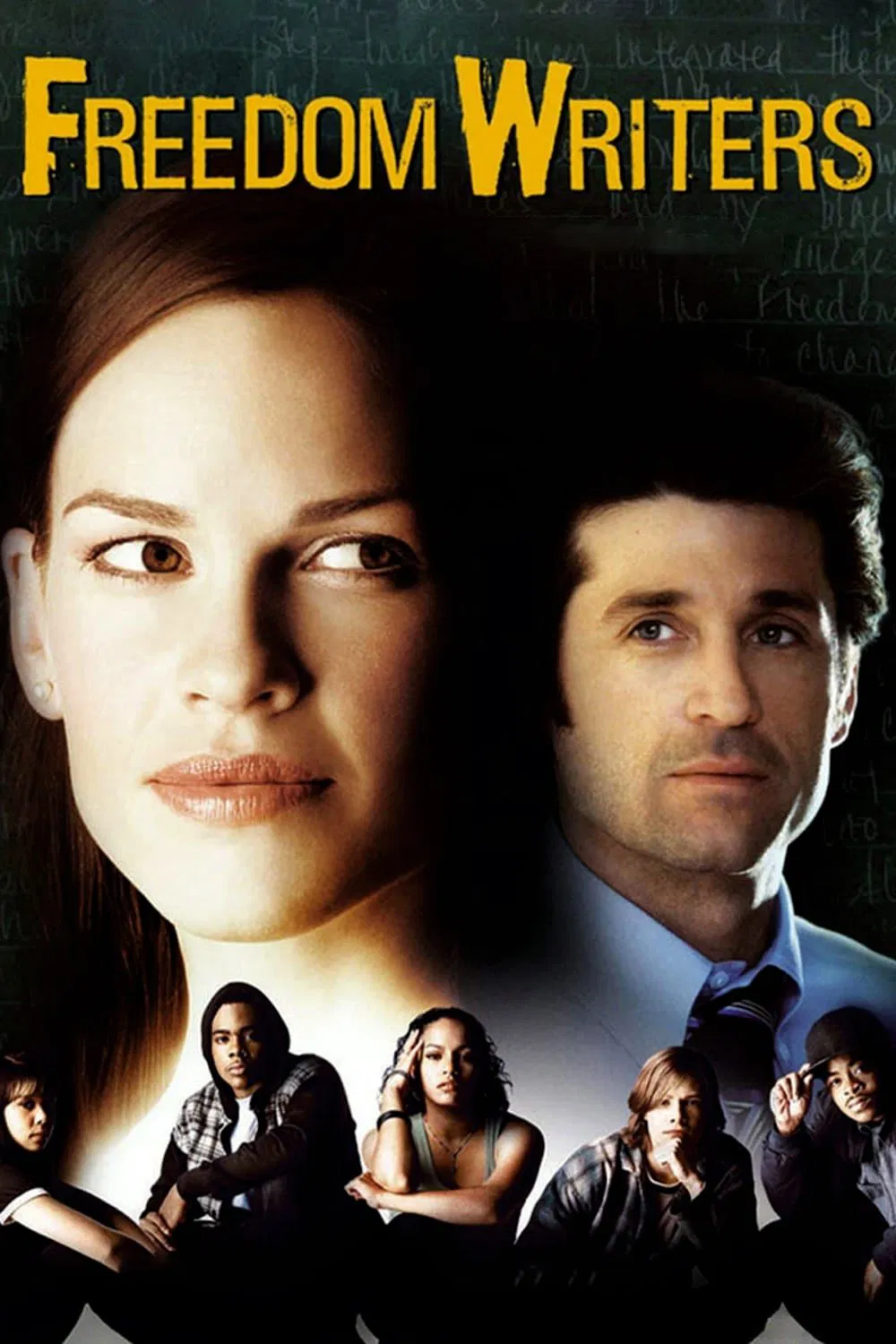 Poster chính thức của phim Phim Hình Sự, Phim Tâm Lý "Những Nhà Văn Tự Do" (Freedom Writers - 2007), với sự tham gia của diễn viên Hilary Swank và Patrick Dempsey.