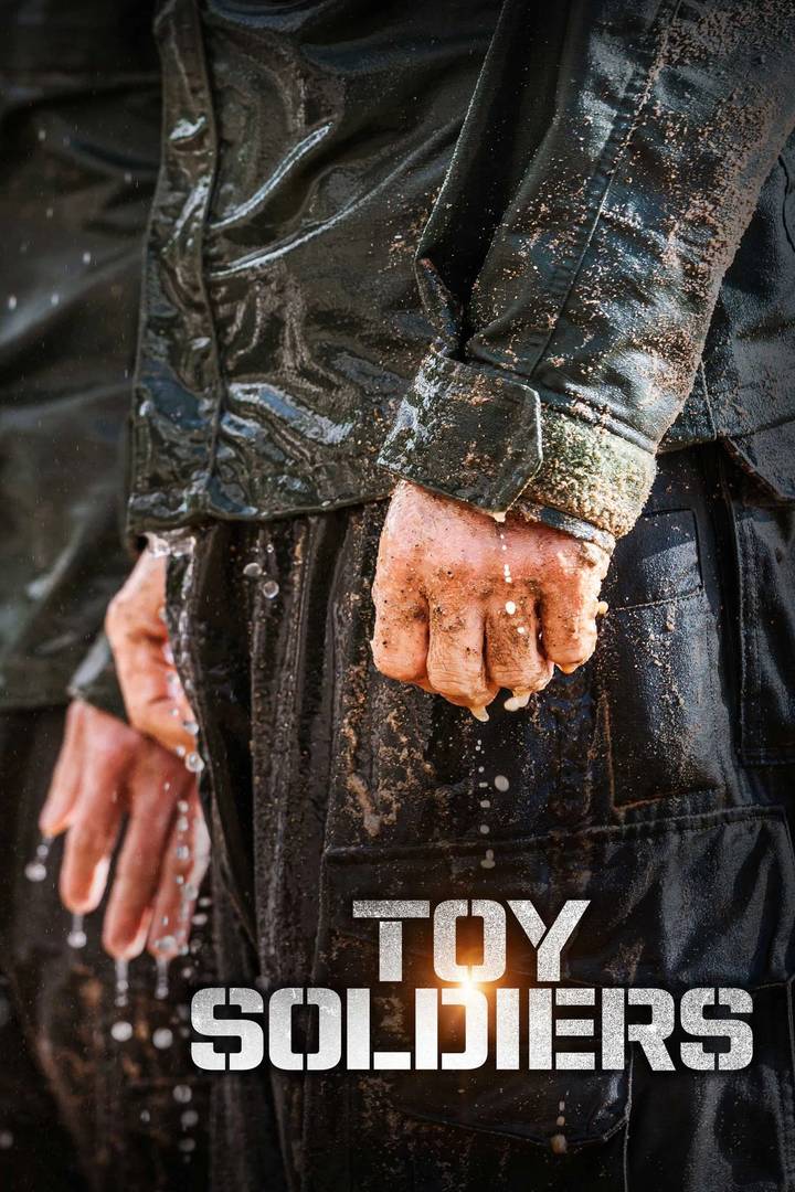 Poster chính thức của phim Phim Tài Liệu, Phim Hành Động "Những Tay Lính Nghiệp Dư" (Toy Soldiers - 2021), với sự tham gia của diễn viên Kim Byung-ji và Julien Kang.
