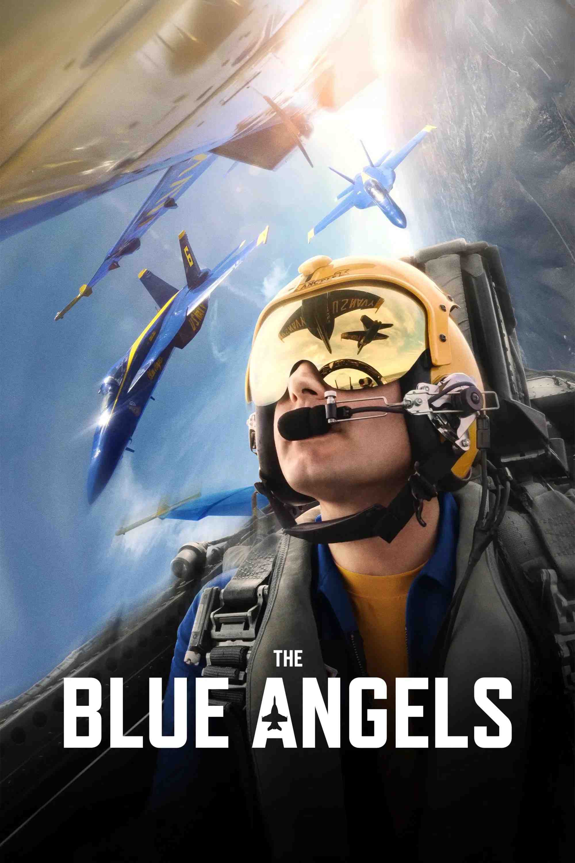 Poster chính thức của phim Phim Tài Liệu "Những Thiên Thần Trên Bầu Trời Xanh" (The Blue Angels - 2024).