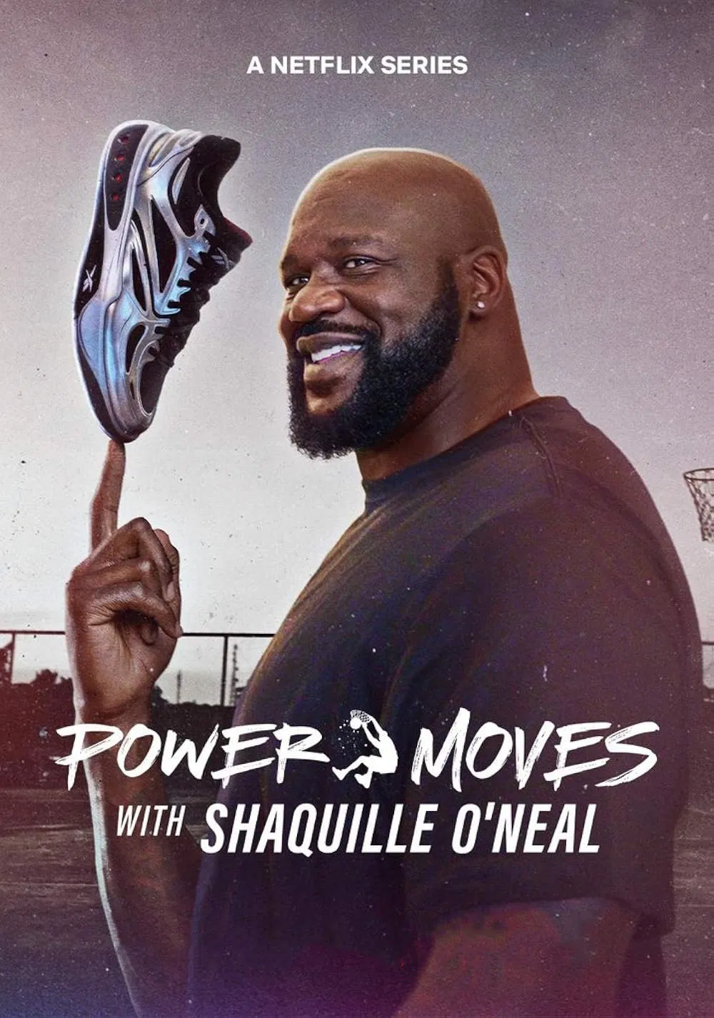 Poster chính thức của phim Phim Tài Liệu "Những Thử Thách Mới Của Shaquille O'Neal" (Power Moves with Shaquille O'Neal - 2025), với sự tham gia của diễn viên Shaquille O'Neal và Allen Iverson.