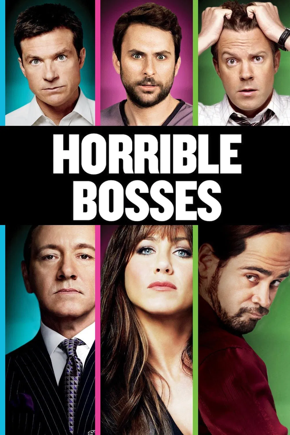 Poster chính thức của phim Phim Hài, Phim Hình Sự "Những Vị Sếp Khó Ưa" (Horrible Bosses - 2011), với sự tham gia của diễn viên Jason Bateman và Charlie Day.