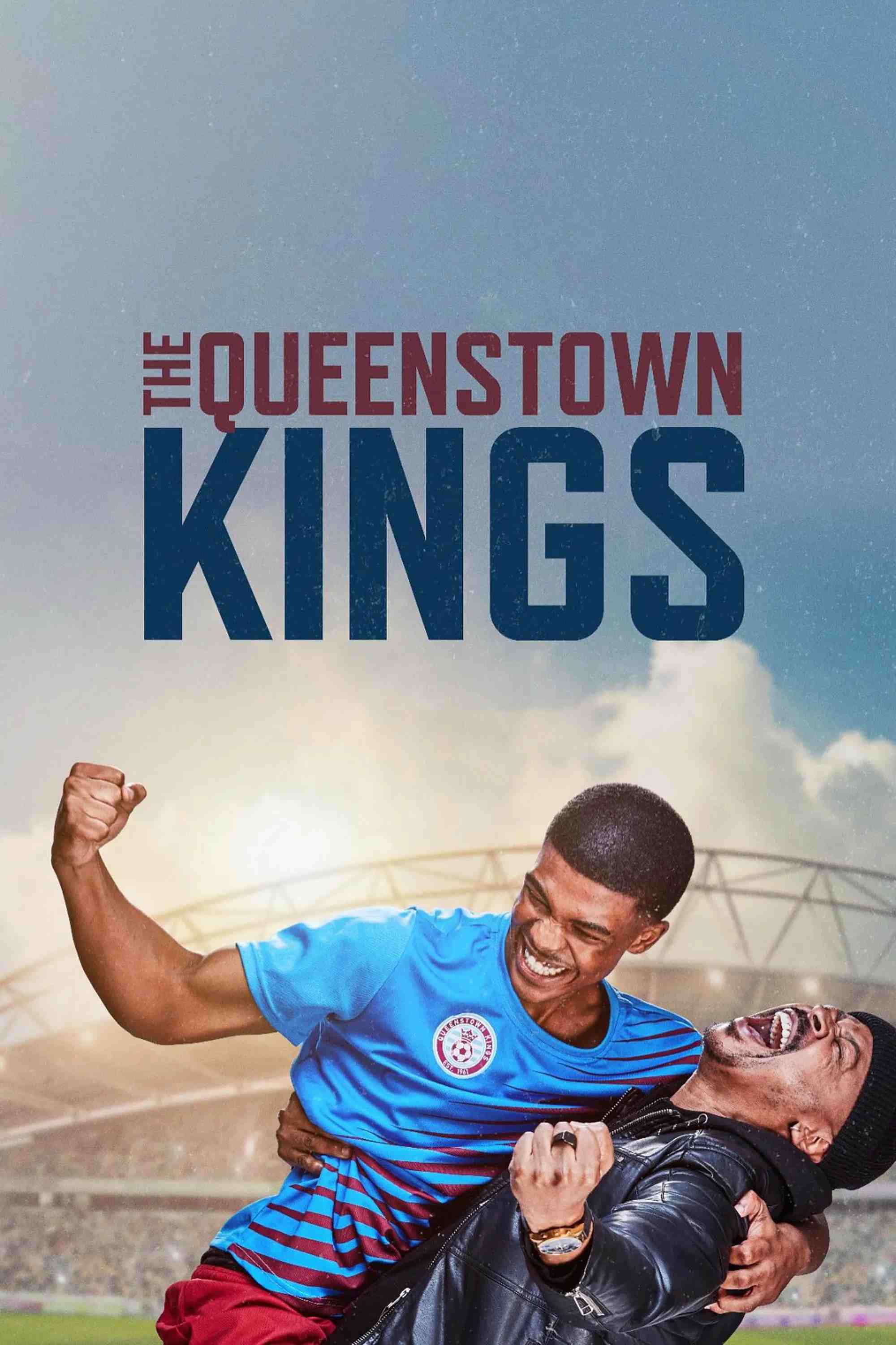 Poster chính thức của phim Phim Tâm Lý "Những vị vua Queenstown" (The Queenstown Kings - 2023), với sự tham gia của diễn viên Likhona Mgali và Unathi Platyi.