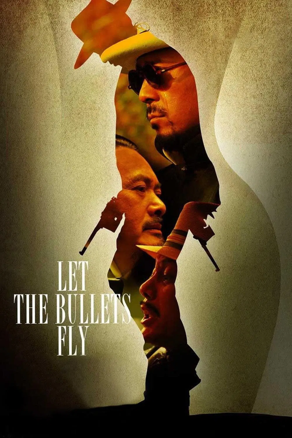 Poster chính thức của phim Phim Hành Động, Phim Hài "Nhượng Tử Đạn Phi" (Let the Bullets Fly - 2010), với sự tham gia của diễn viên Jiang Wen và Châu Nhuận Phát.