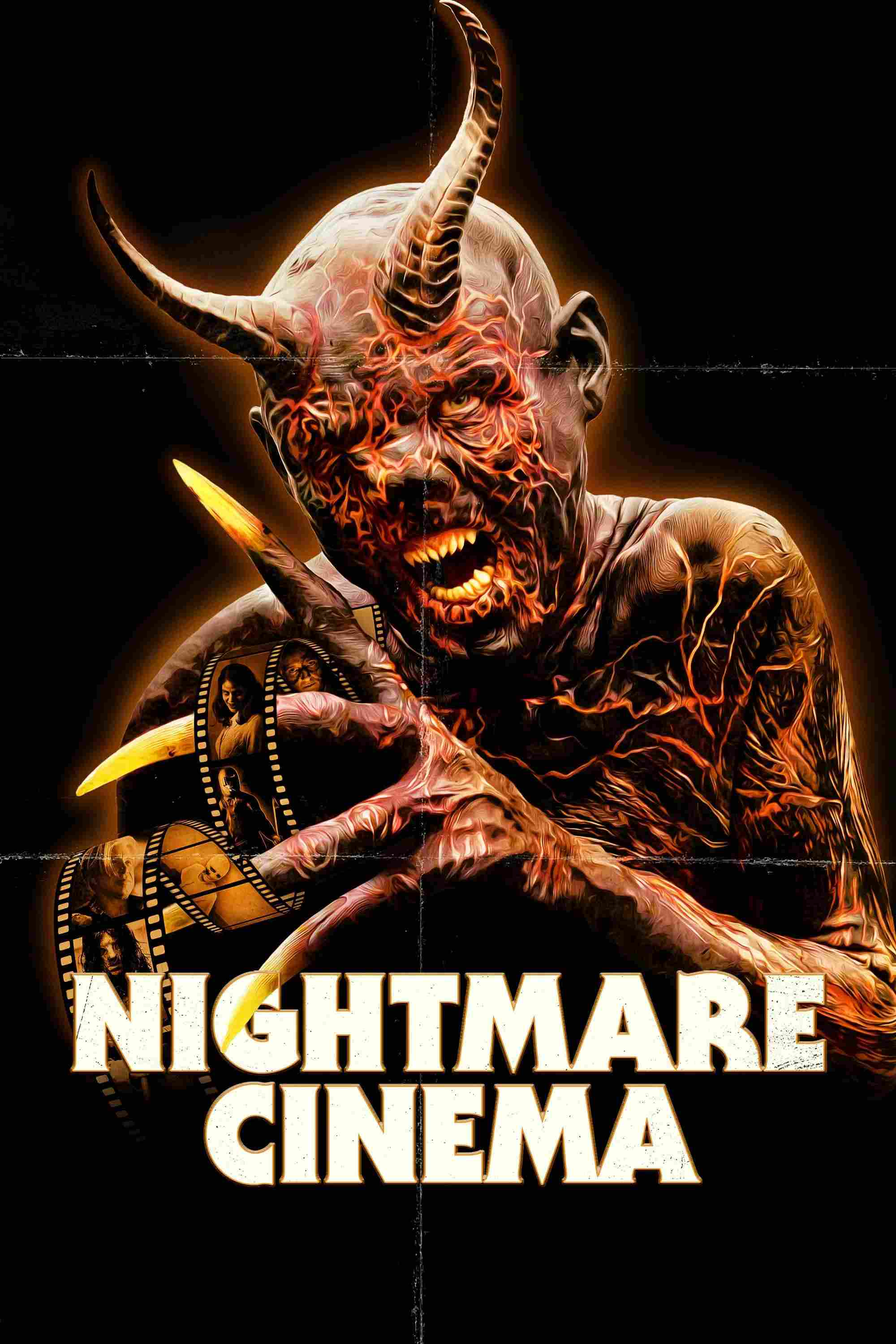 Poster chính thức của phim Phim Kinh Dị "Nightmare Cinema" (Nightmare Cinema - 2018), với sự tham gia của diễn viên Mickey Rourke và Sarah Elizabeth Withers.