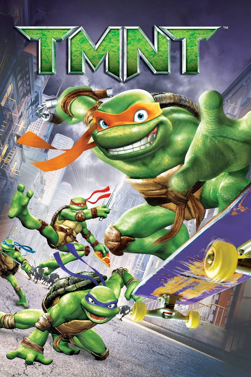 Poster chính thức của phim Phim Phiêu Lưu, Phim Hoạt Hình "Ninja Rùa" (TMNT - 2007), với sự tham gia của diễn viên James Arnold Taylor và Mitchell Whitfield.