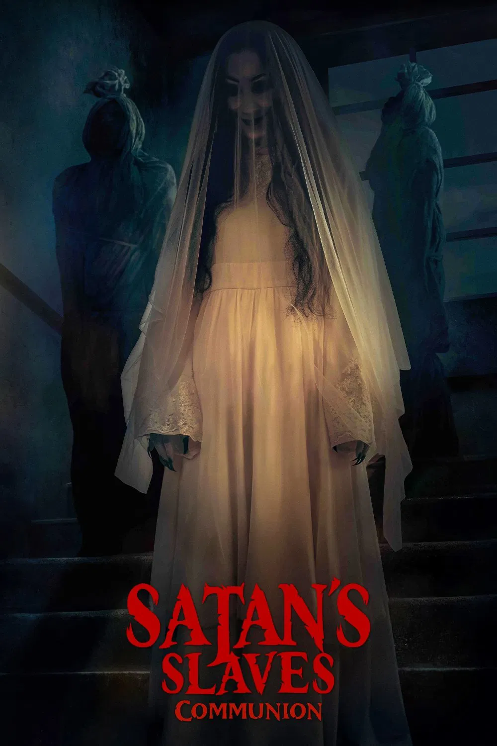 Poster chính thức của phim Phim Kinh Dị, Phim Bí Ẩn "Nô Lệ Của Quỷ 2" (Satan's Slaves 2: Communion - 2022), với sự tham gia của diễn viên Tara Basro và Endy Arfian.
