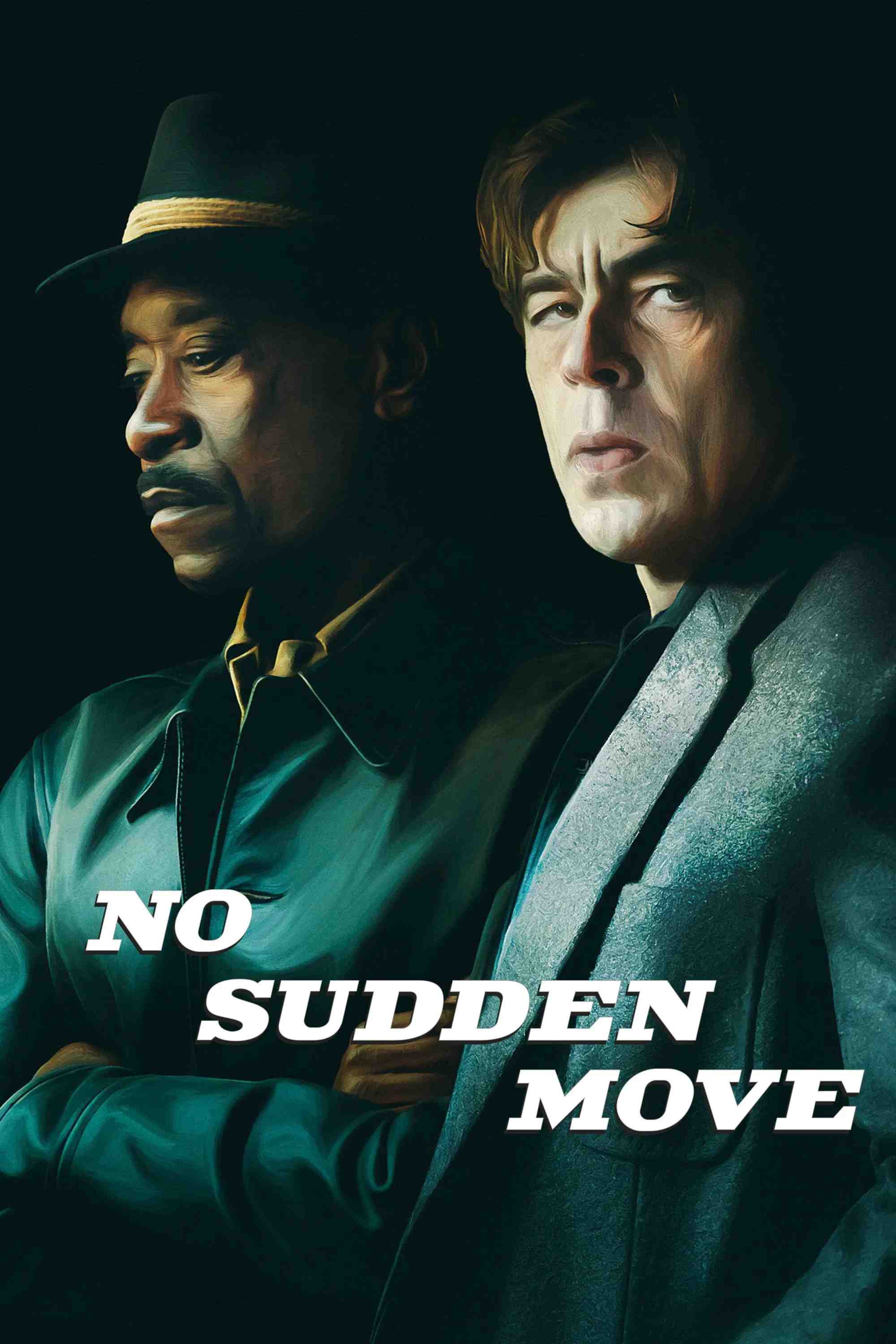 Poster chính thức của phim Phim Hình Sự, Phim Giật Gân "No Sudden Move" (No Sudden Move - 2021), với sự tham gia của diễn viên Don Cheadle và Benicio del Toro.