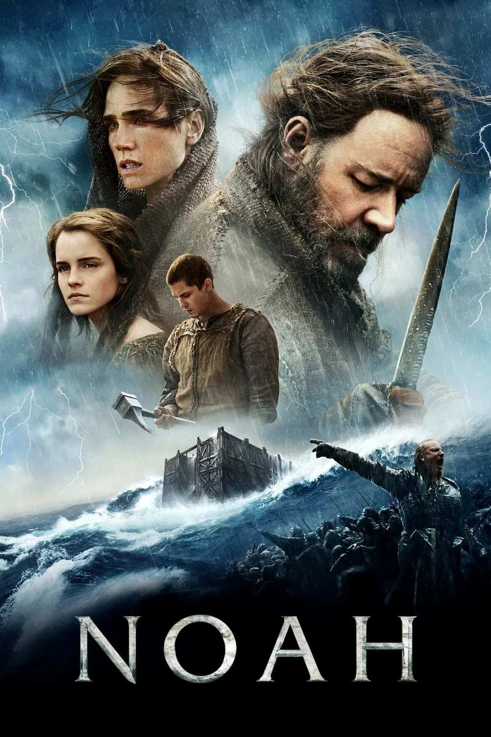 Poster chính thức của phim Phim Tâm Lý, Phim Phiêu Lưu "Noah: Đại hồng thủy" (Noah - 2014), với sự tham gia của diễn viên Russell Crowe và Jennifer Connelly.